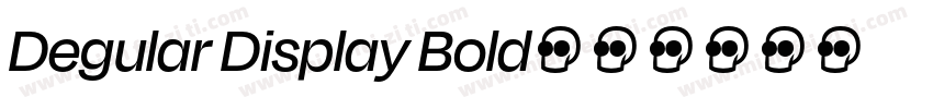 Degular Display Bold字体转换